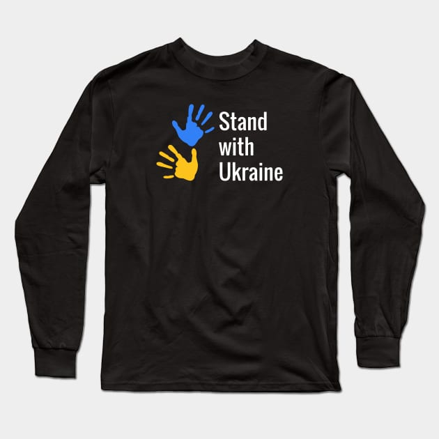 Stand with Ukraine Long Sleeve T-Shirt by Nobby way